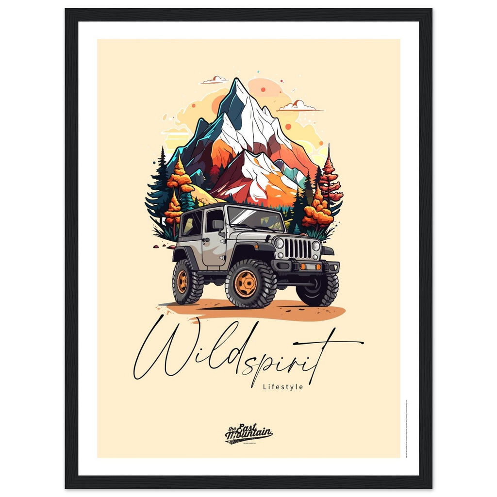 Déco murale Jeep montagne