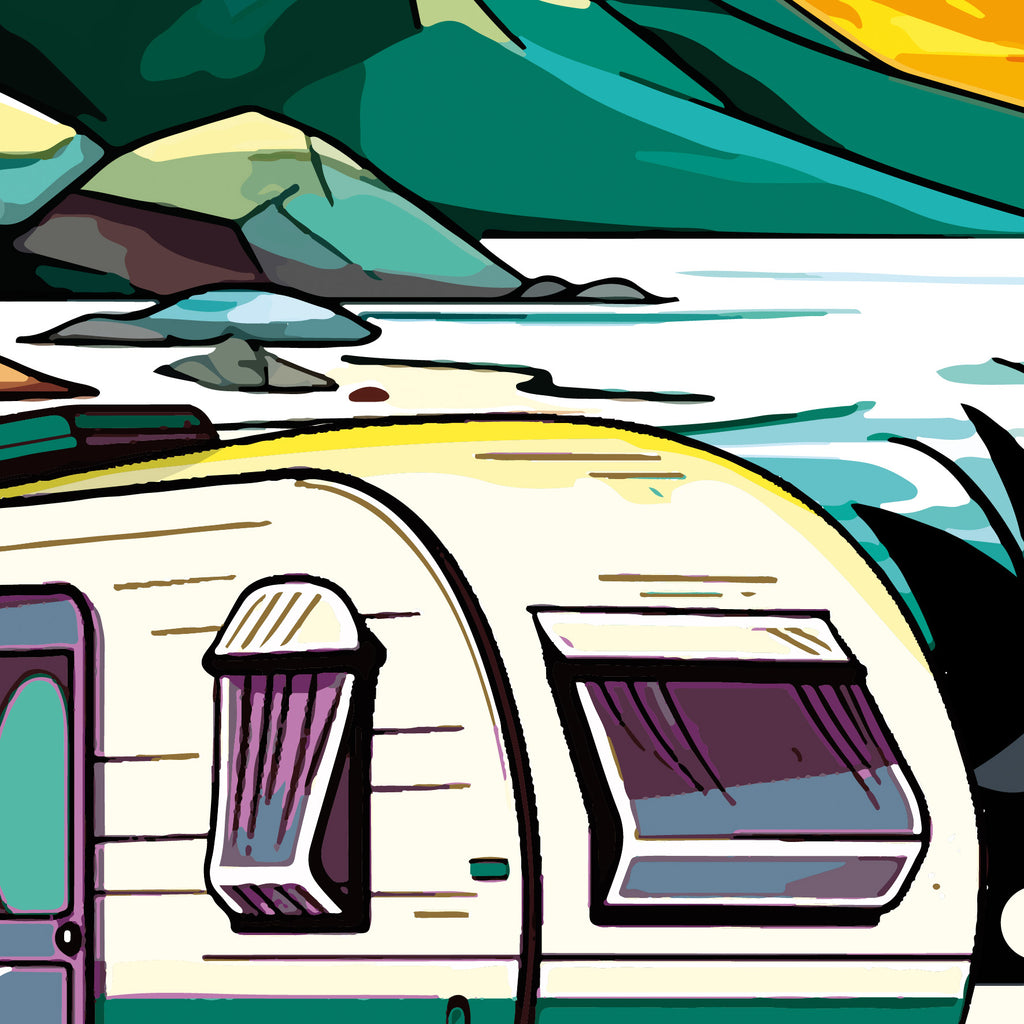 Détail d'une illustration Caravane THE EAST MOUNTAIN