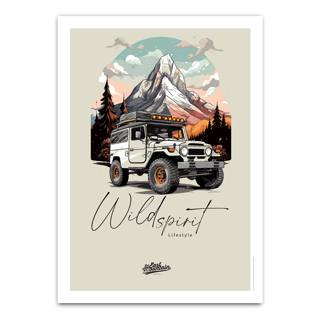 Affiche TOYOTA – Poster 4x4 légendaire | THE EAST MOUNTAIN