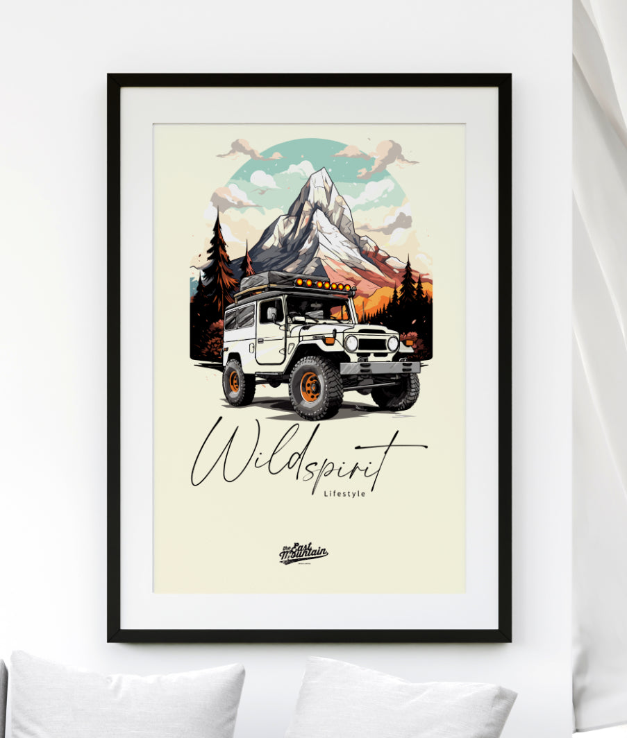 Affiche TOYOTA – Poster 4x4 légendaire | THE EAST MOUNTAIN