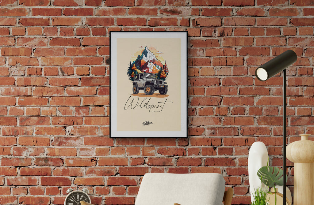 Affiche JEEP – Déco murale baroudeur | THE EAST MOUNTAIN