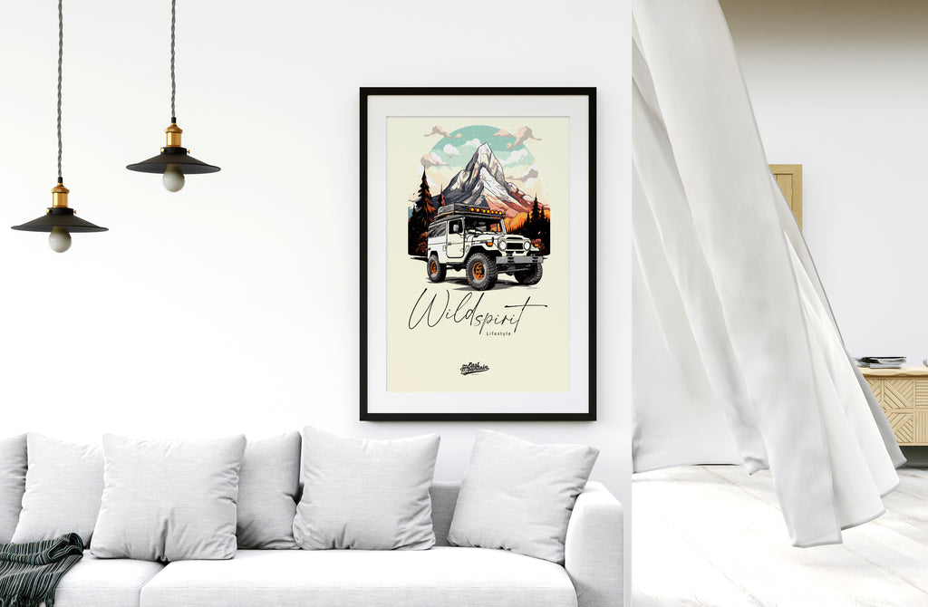 Affiche TOYOTA – Poster 4x4 légendaire | THE EAST MOUNTAIN